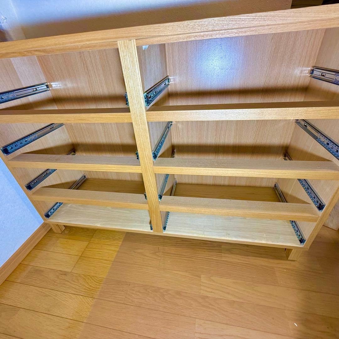 無印良品 廃盤 チェスト４段 幅１２０ｃｍ　オーク材