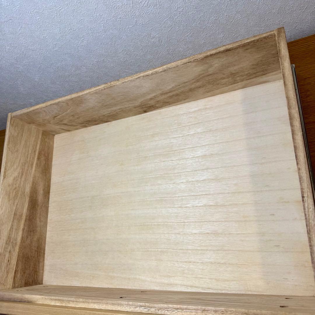 無印良品 廃盤 チェスト４段 幅１２０ｃｍ　オーク材