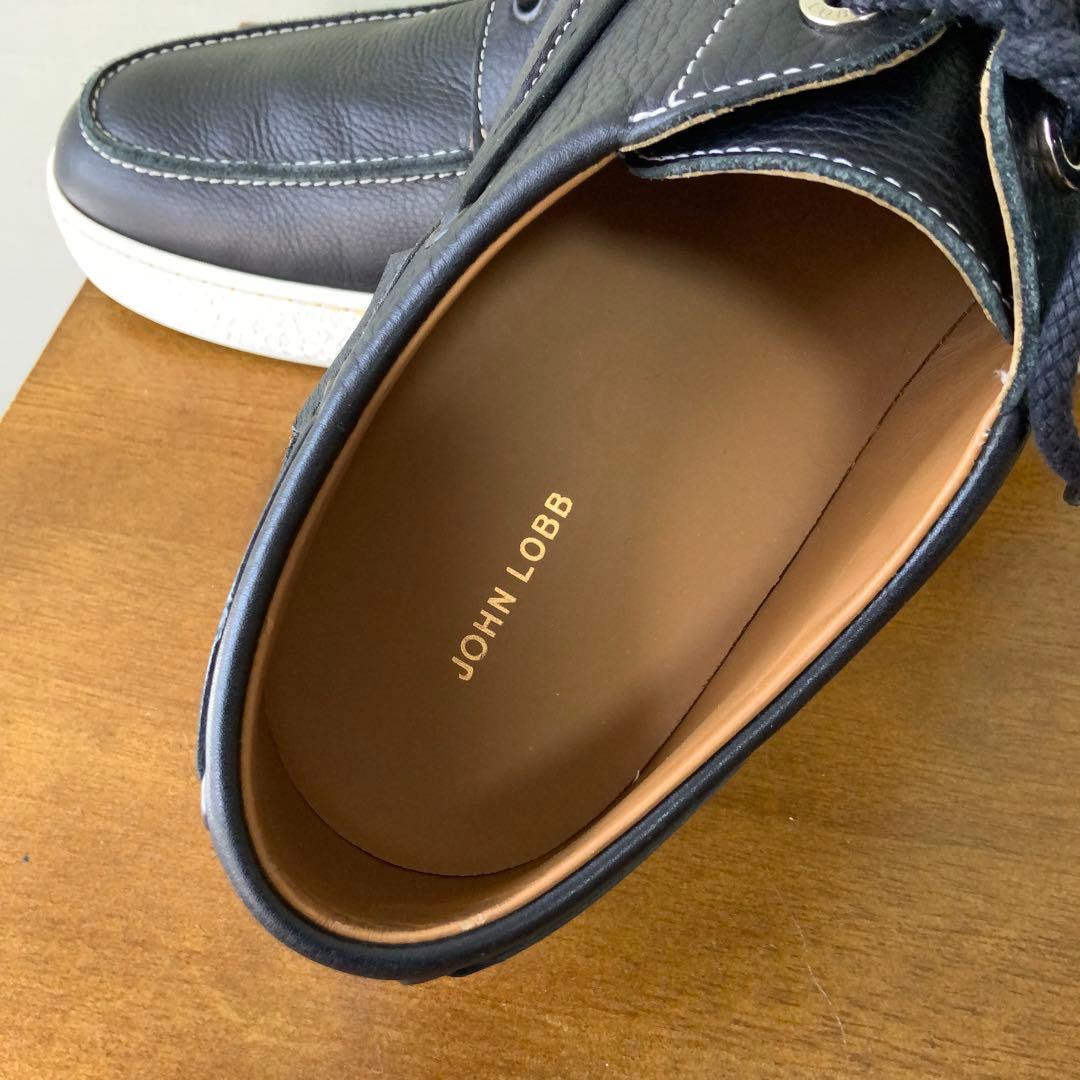 JOHN LOBBジョンロブ PIER デッキシューズ 7 ネイビー 極美品