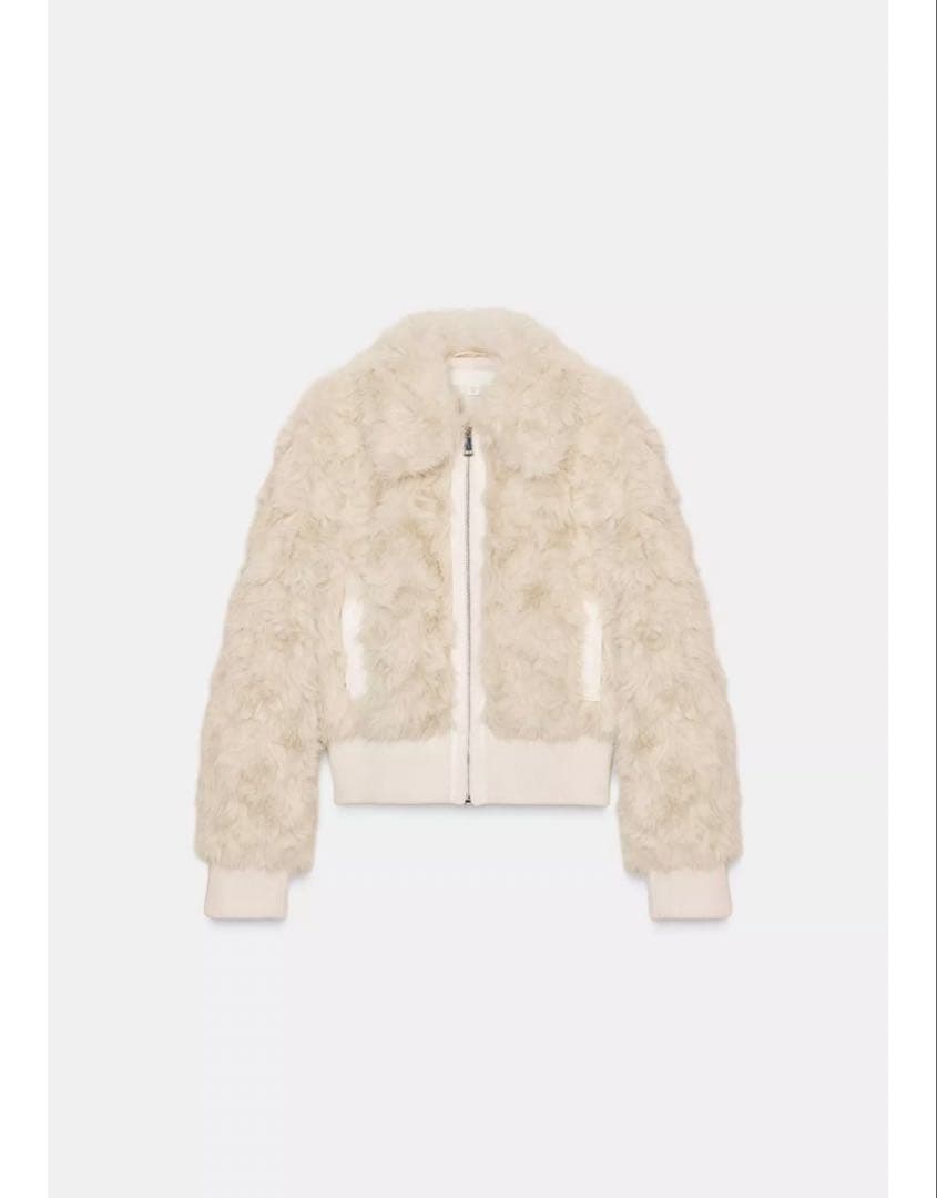 ZARA フェイクファーボンバージャケット　L