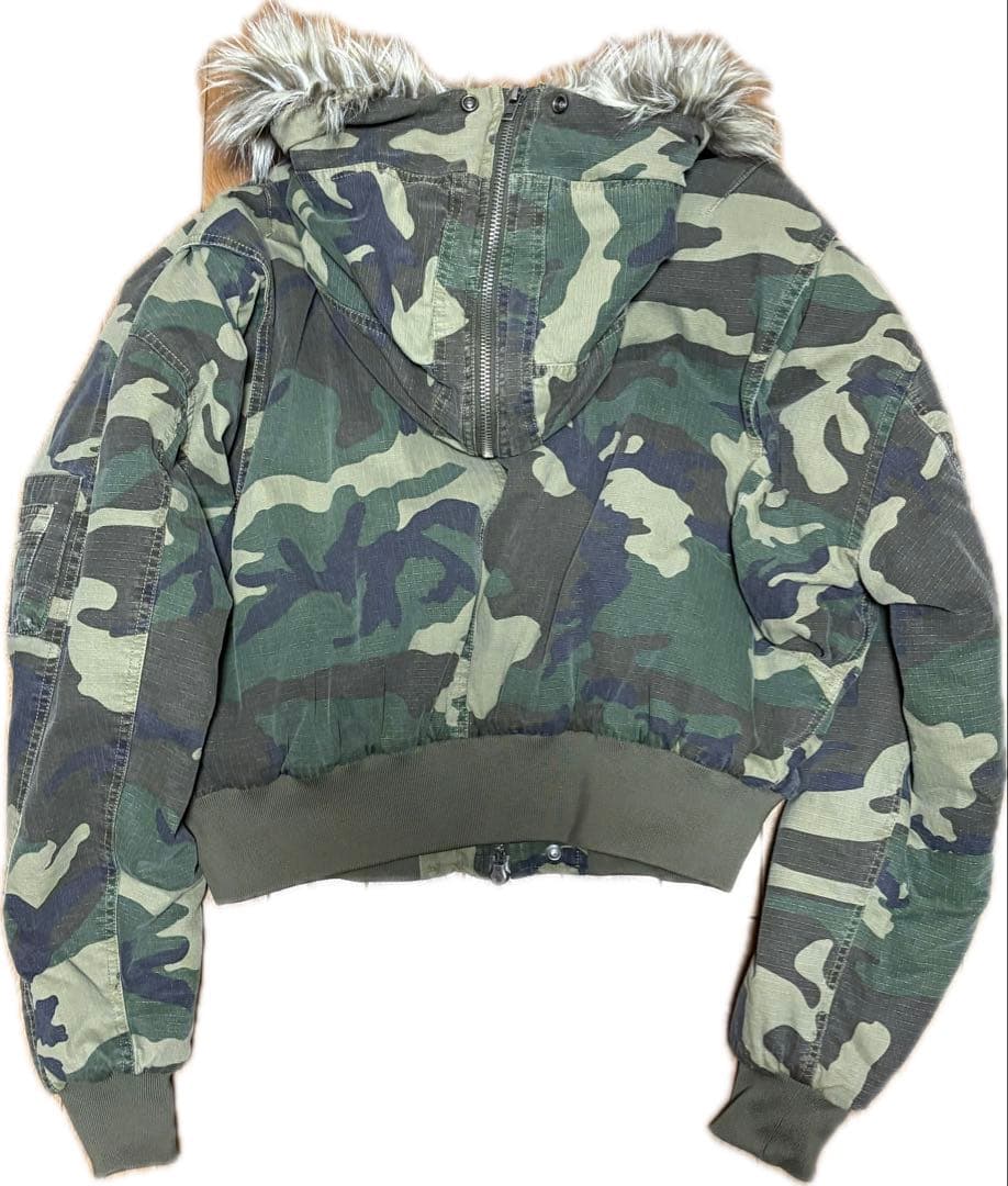 ジャケット・アウター STEEPC N-2B type fur camo flight jacket