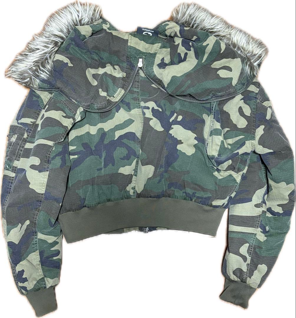 ジャケット・アウター STEEPC N-2B type fur camo flight jacket