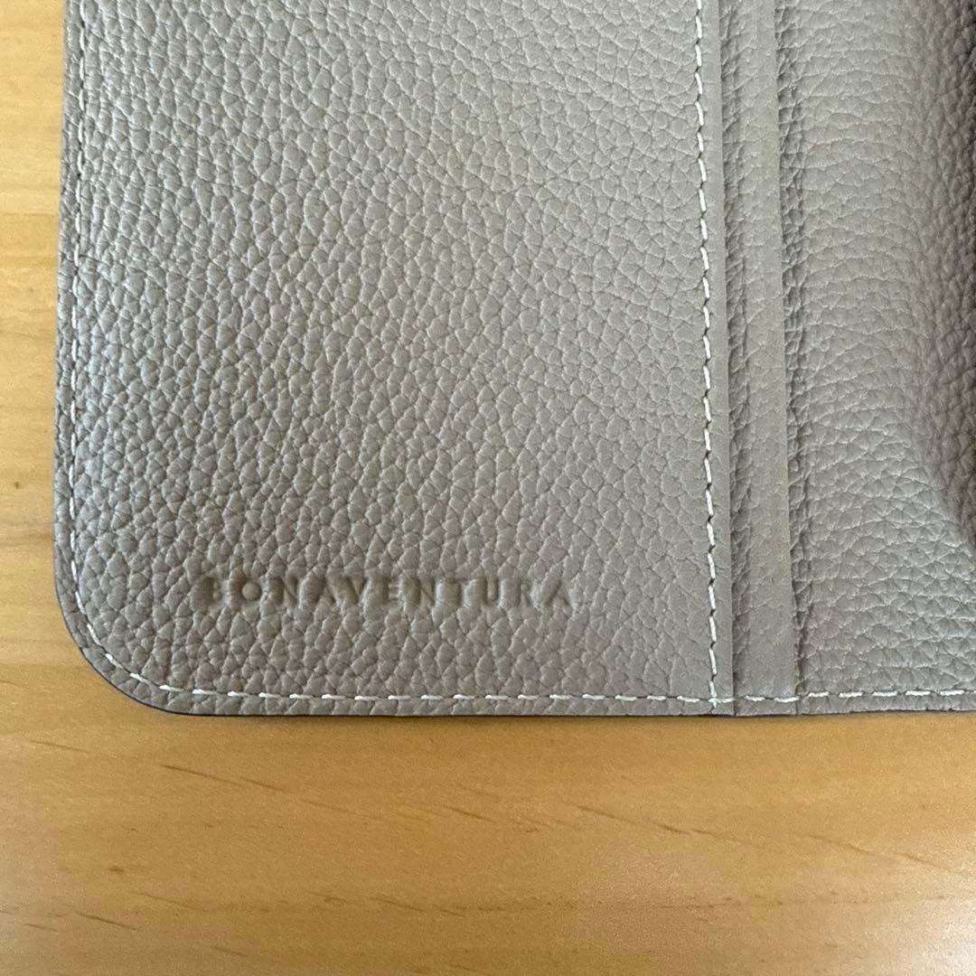 【iPhone16pro】 BONAVENTURA 手帳型ケース グレー