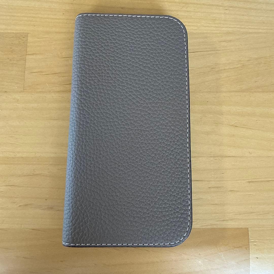 【iPhone16pro】 BONAVENTURA 手帳型ケース グレー