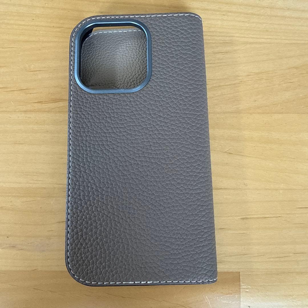 【iPhone16pro】 BONAVENTURA 手帳型ケース グレー