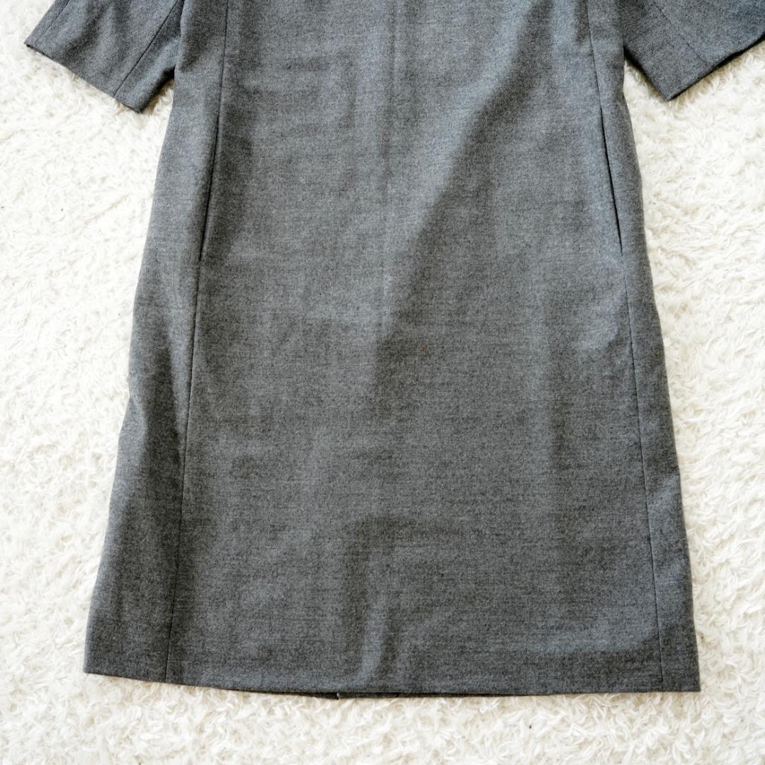 【極美品】YOSHIE INABA　ロロピアーナ生地カシミヤ混ワンピース　M