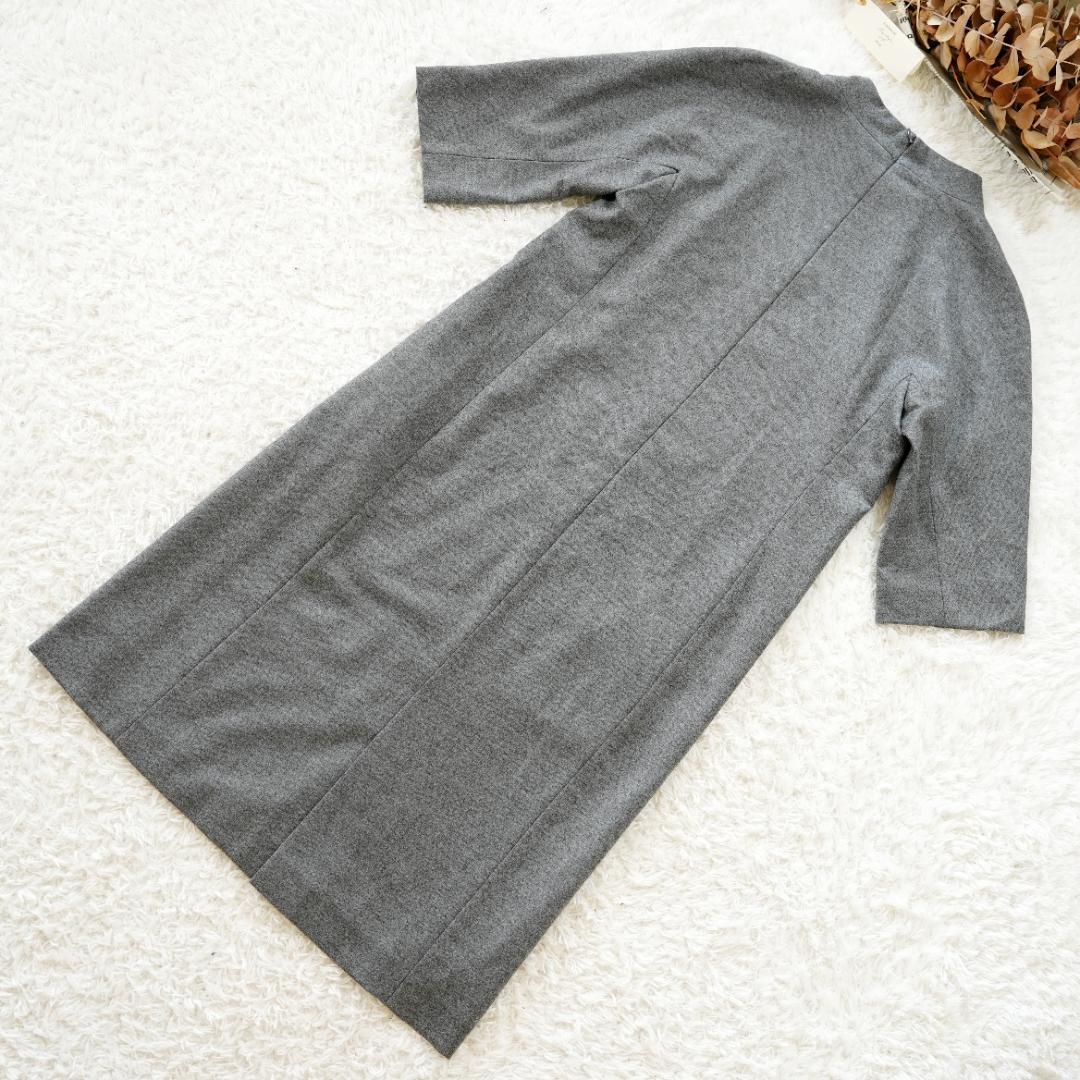 【極美品】YOSHIE INABA　ロロピアーナ生地カシミヤ混ワンピース　M