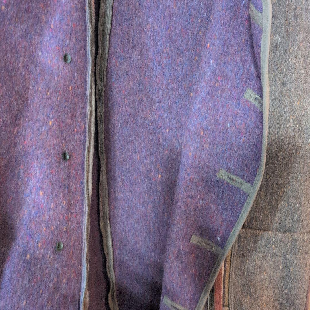 キャピタル　ウール二重織ビッグチェック女の子パフコート　超美品