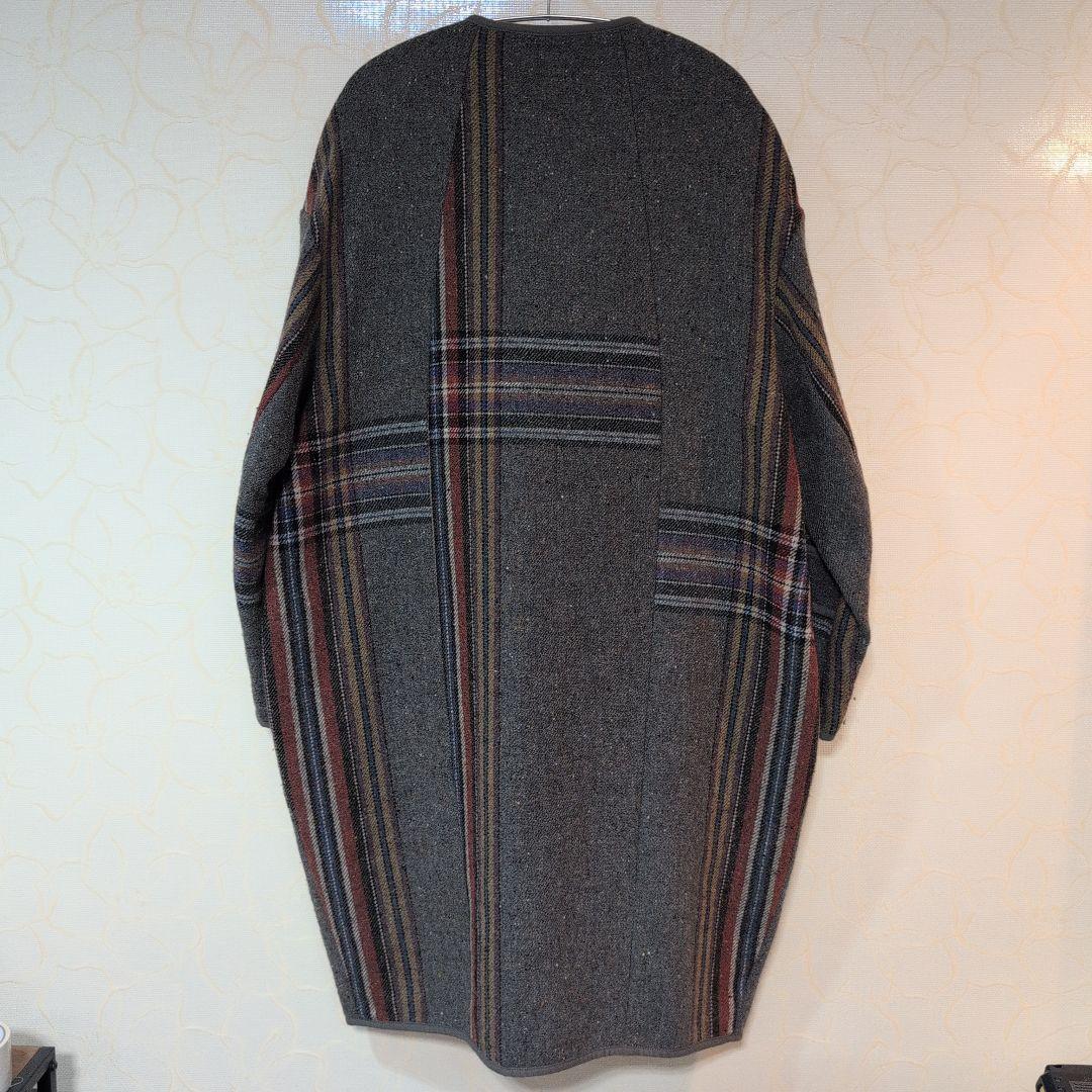 キャピタル　ウール二重織ビッグチェック女の子パフコート　超美品