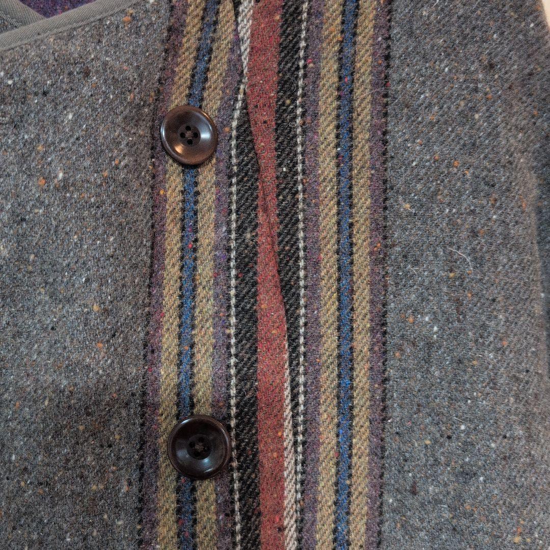 キャピタル　ウール二重織ビッグチェック女の子パフコート　超美品