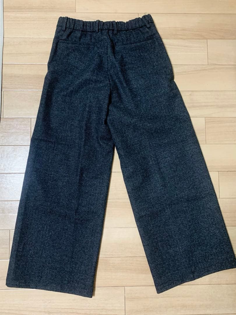 【CLEL】 ウールブレンド ヘリンボーンツイード3Dパンツ XSサイズ