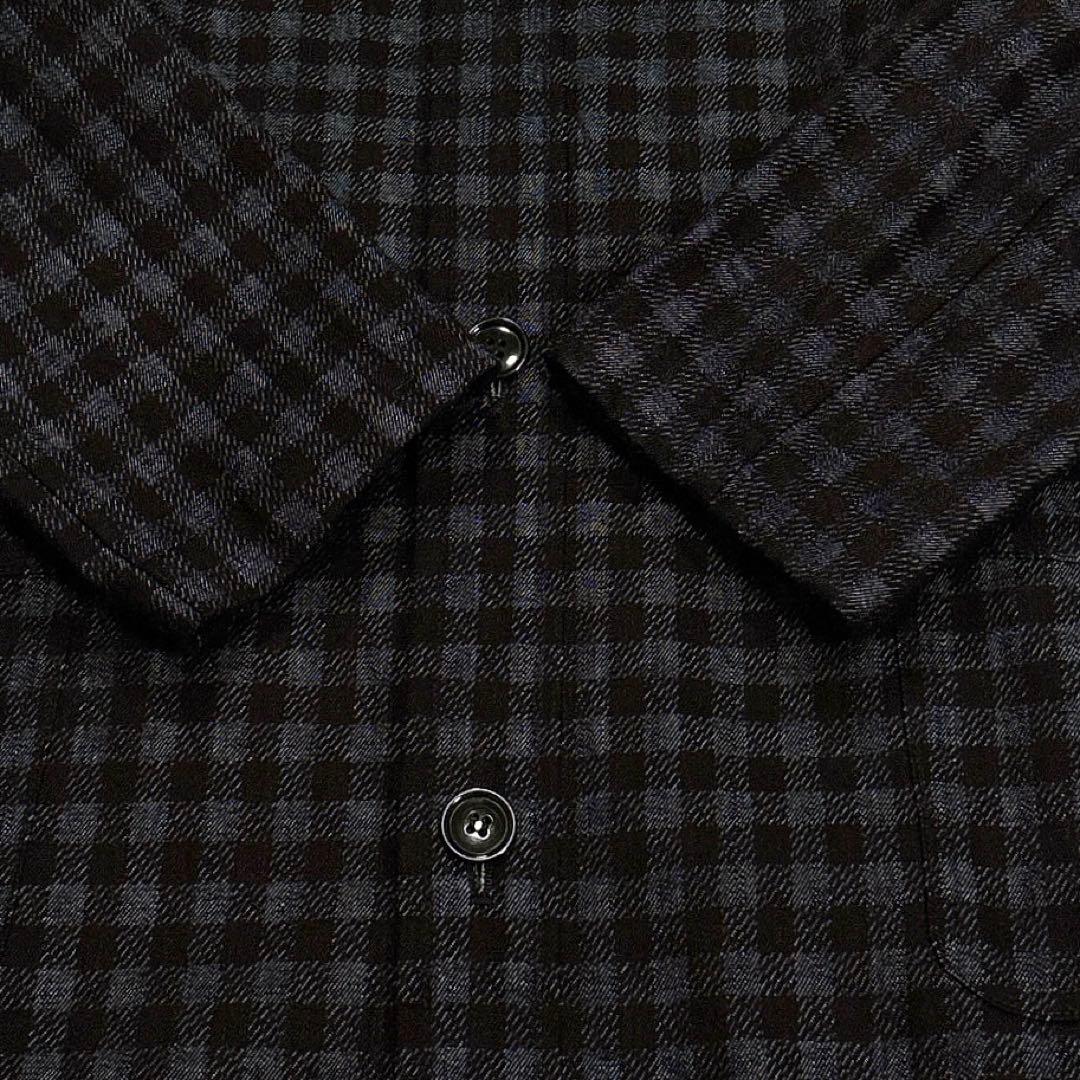 ✨美品✨コムデギャルソン　スプリングコート　丸襟　チェック　フランス製