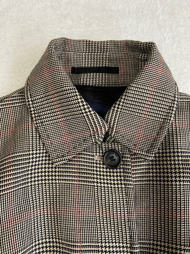 ゆめ様。BURBERRY London カシミヤ混 グレンチェックステンカラー