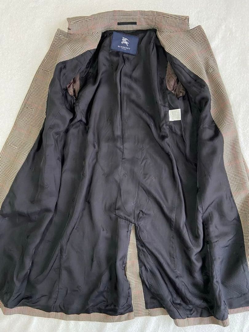 ゆめ様。BURBERRY London カシミヤ混 グレンチェックステンカラー