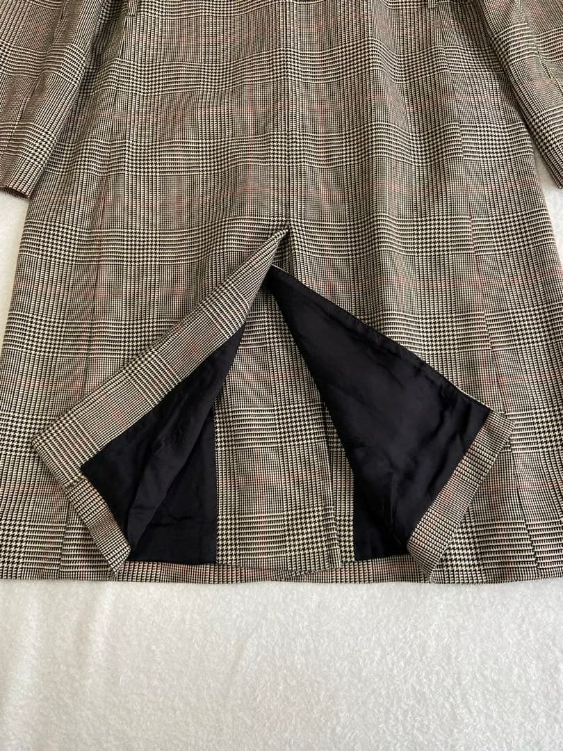 ゆめ様。BURBERRY London カシミヤ混 グレンチェックステンカラー
