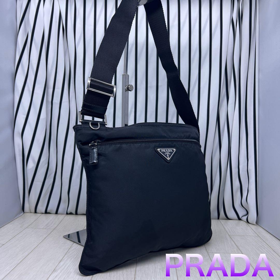 【美品】PRADA×プラダ 斜めがけショルダーバッグ