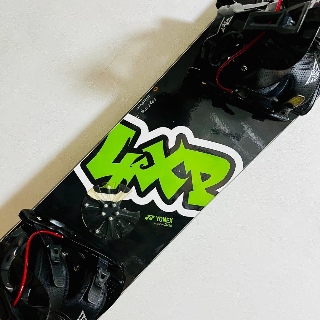 美品 YONEX×FLOW フロウ ビンディング付スノーボードセット ヨネックス