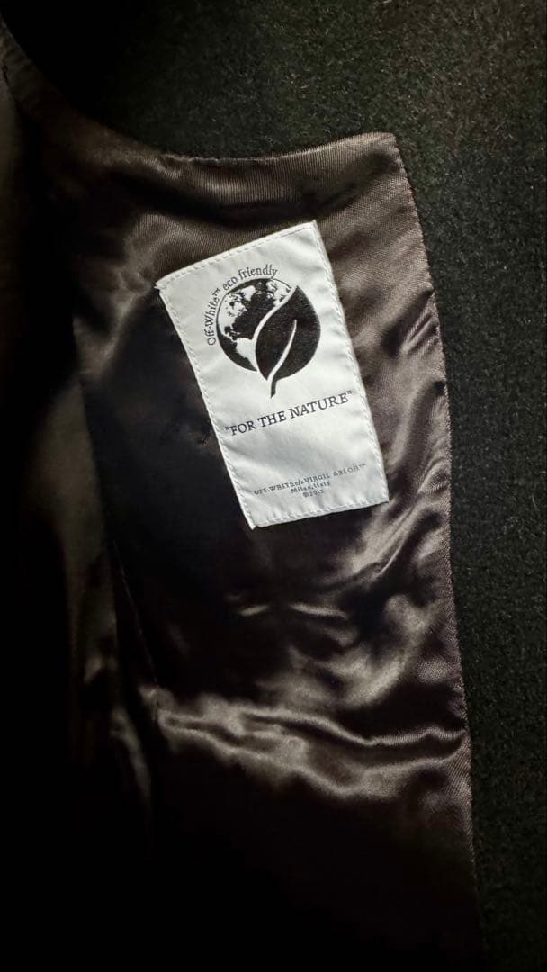 Off-White オフホワイト ブラック テーラードジャケット カラーボタン