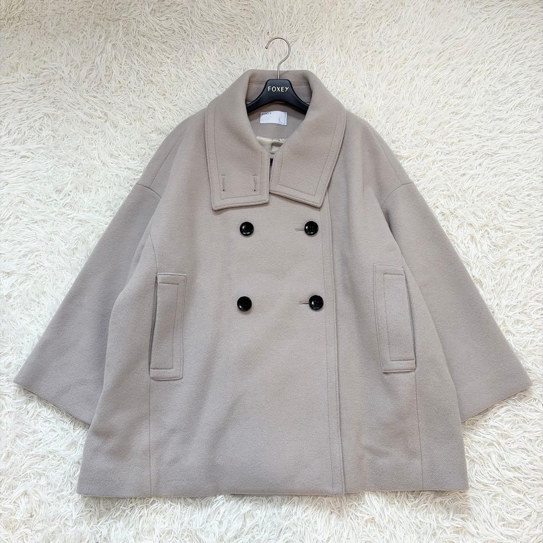 2023AW NOBLE スタンドカラーオーバーコート　ベージュ