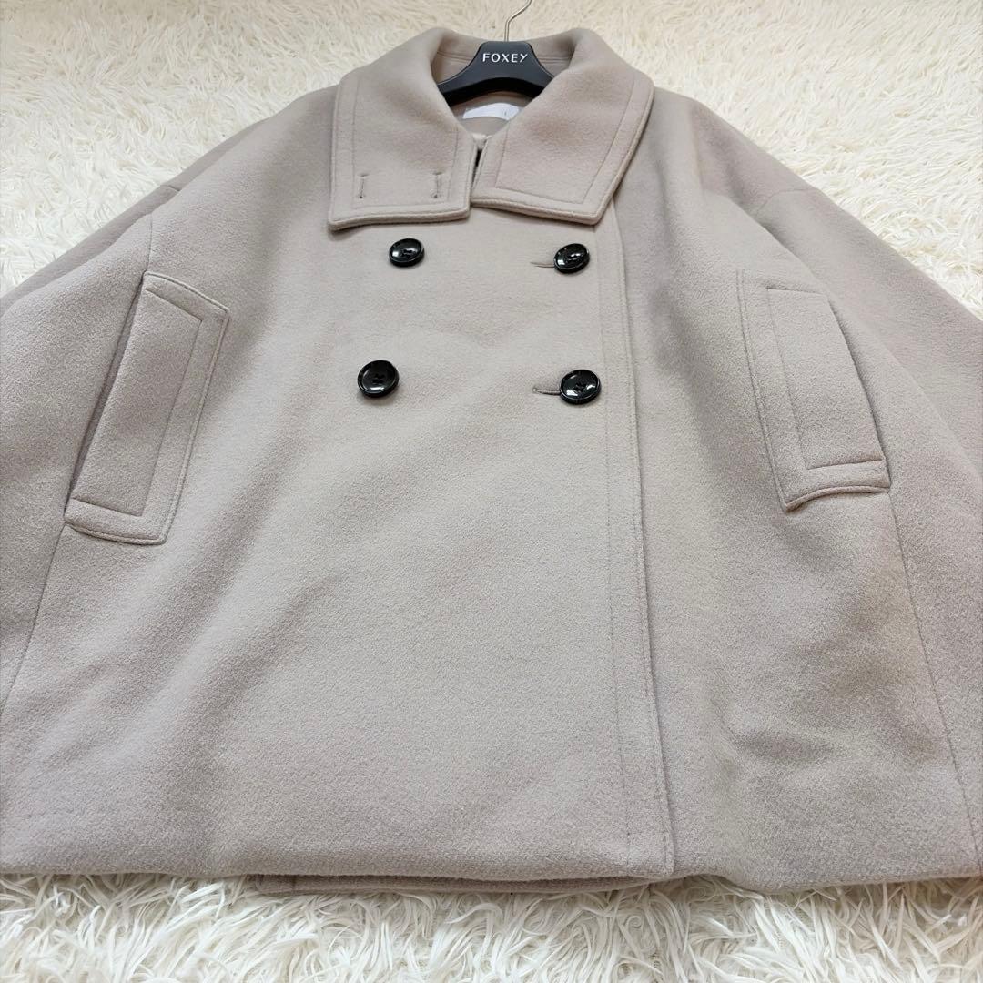 2023AW NOBLE スタンドカラーオーバーコート　ベージュ