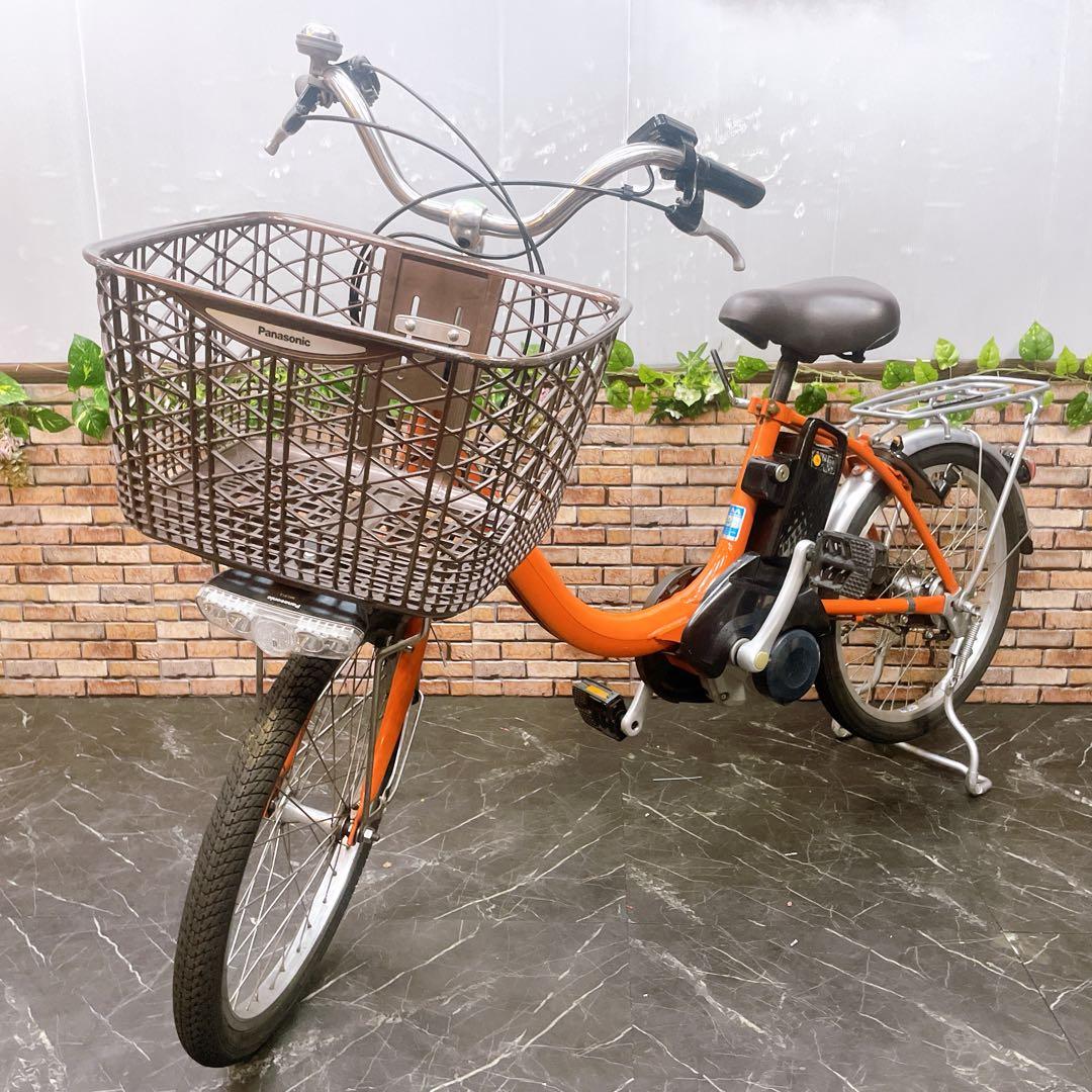 【70】電動自転車 Panasonic ビビL オレンジ 20インチ