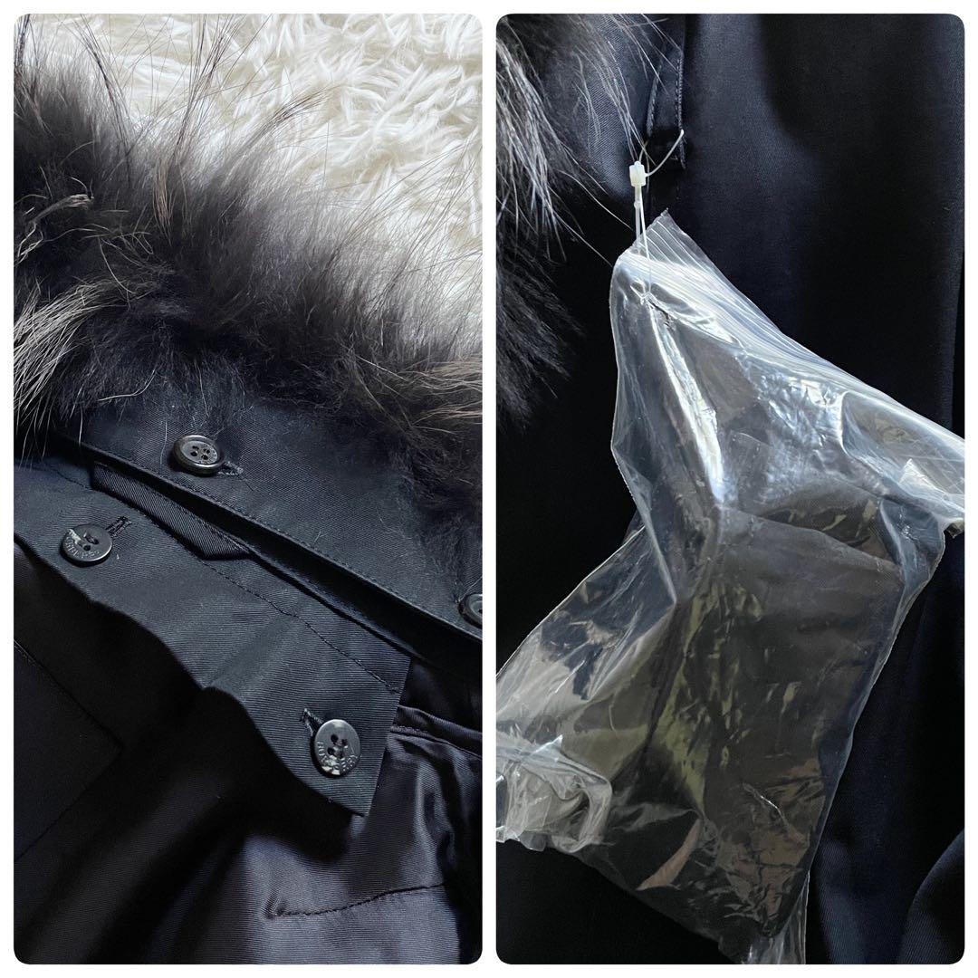 新品　バーバリーロンドン　トレンチコート　3way　タヌキファー　メタルボタン