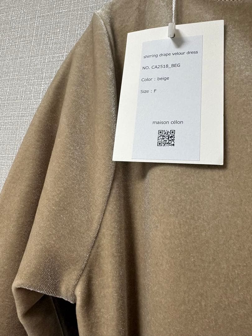 【新品未使用】Celon ドレープペロアドレス
