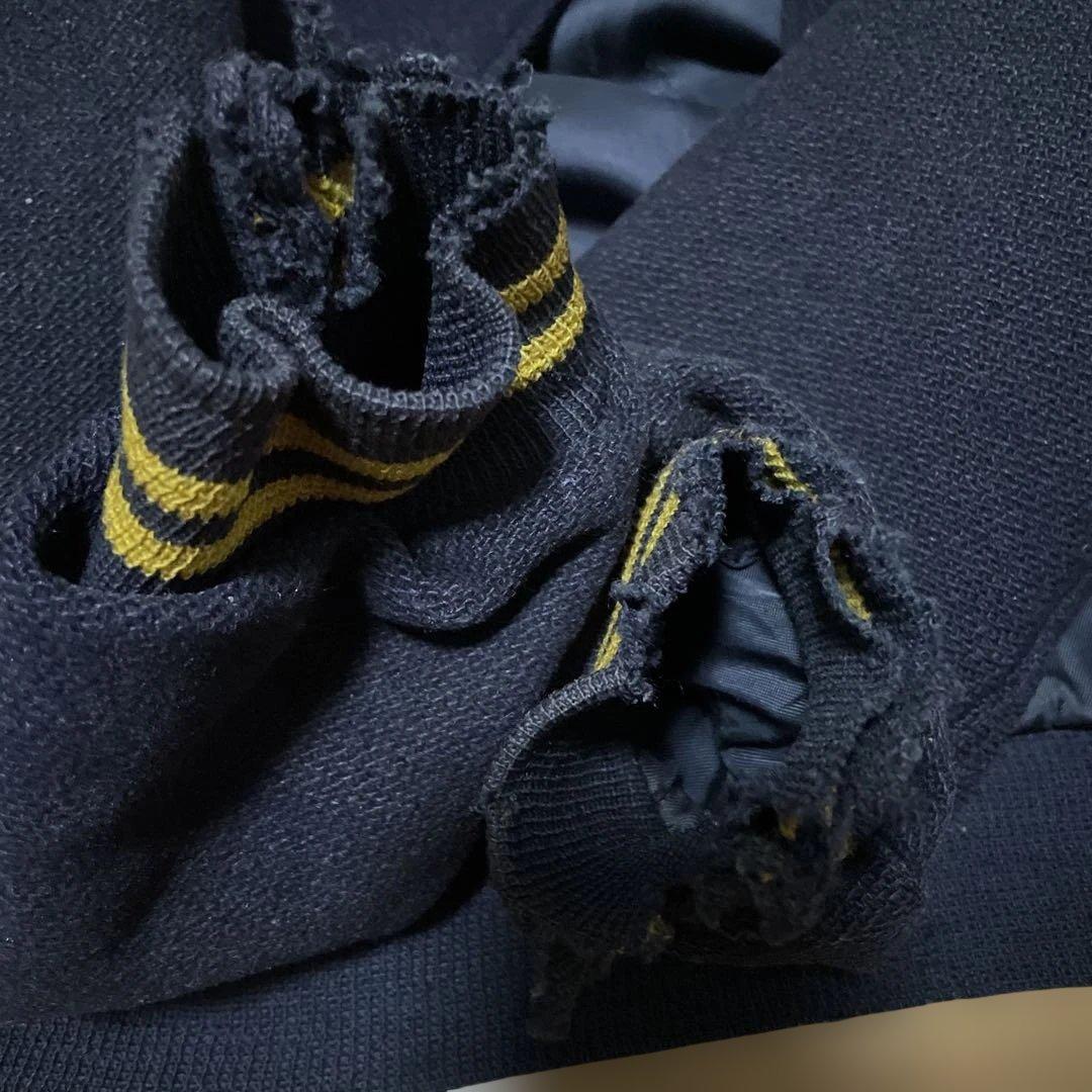 R*様 60s USA製 BUTWIN ウール スタジャン 裏地 サテン 紺 黄