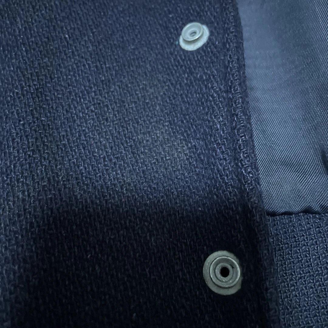 R*様 60s USA製 BUTWIN ウール スタジャン 裏地 サテン 紺 黄