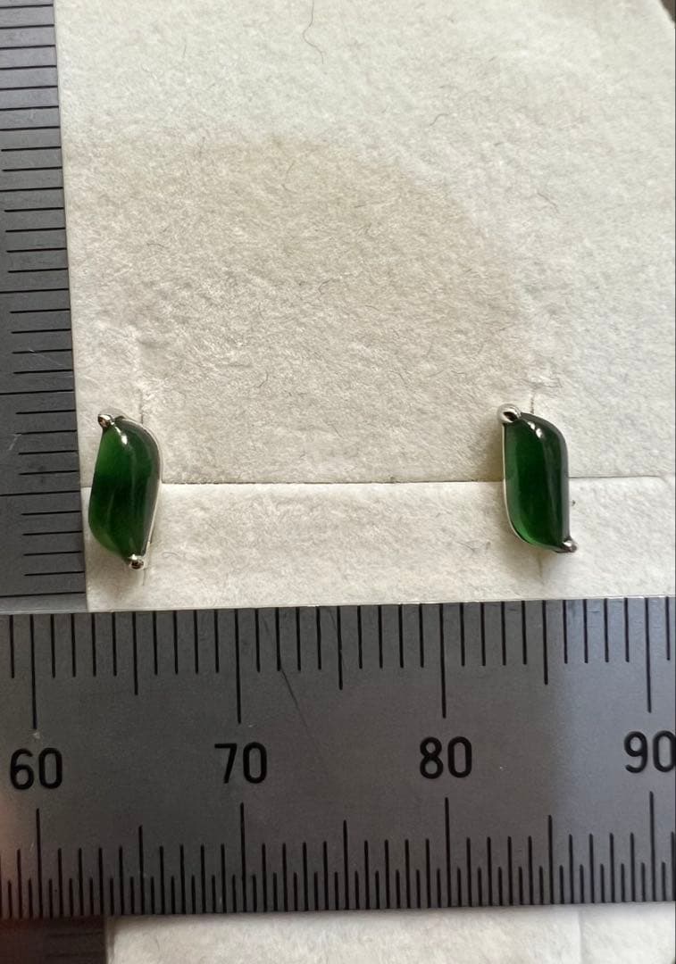 K18 WG 翡翠 ピアス