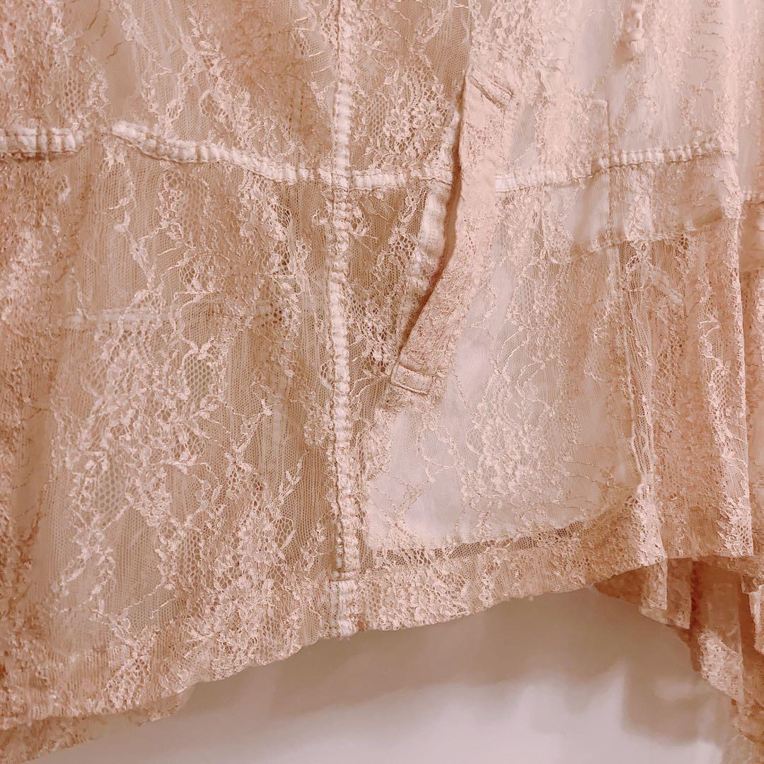 COMME des GARÇONS コムデギャルソン フード付きレースポンチョ