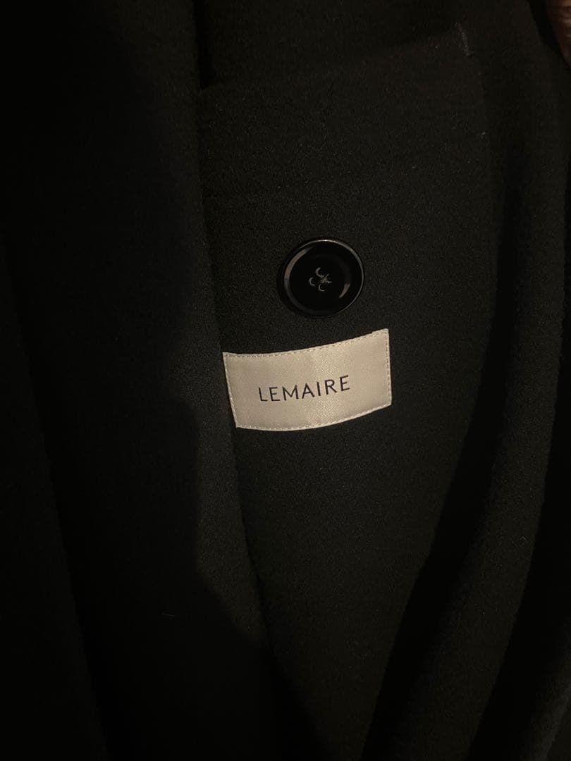 美品 LEMAIRE WRAP COAT SIZE 黒 サイズM