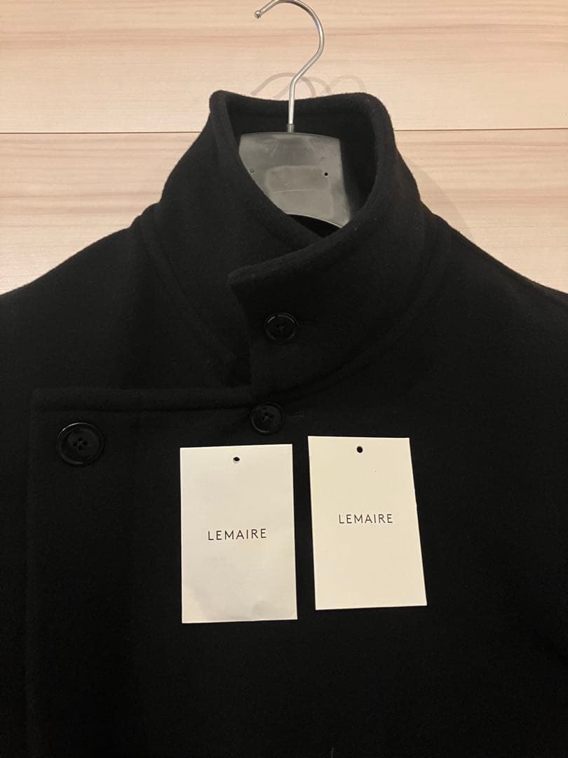 美品 LEMAIRE WRAP COAT SIZE 黒 サイズM