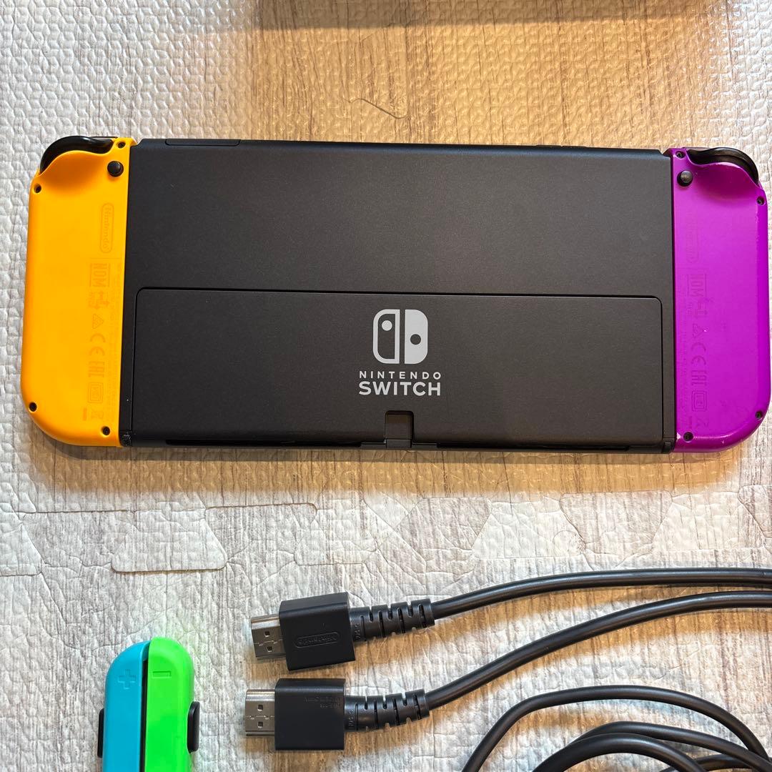 Nintendo Switch 有機ELネオンパープル/オレンジ 本体おまけ多数