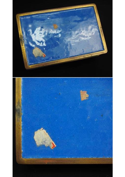 あずま送料無料 清末～民国期　雲龍図七宝宝石箱/小箱　中国古玩