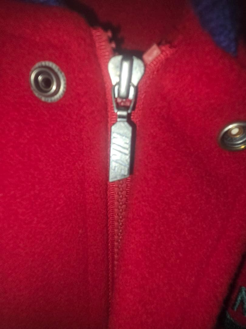 90's NIKE AIR バーシティジャケット クレイジーパターン レザー