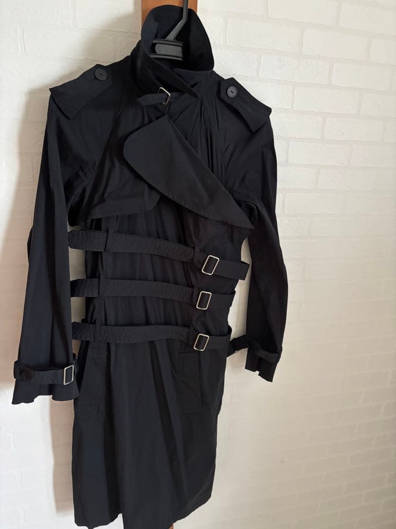 美品　細身　Jean Paul Gaultier ブラックトレンチコート 40