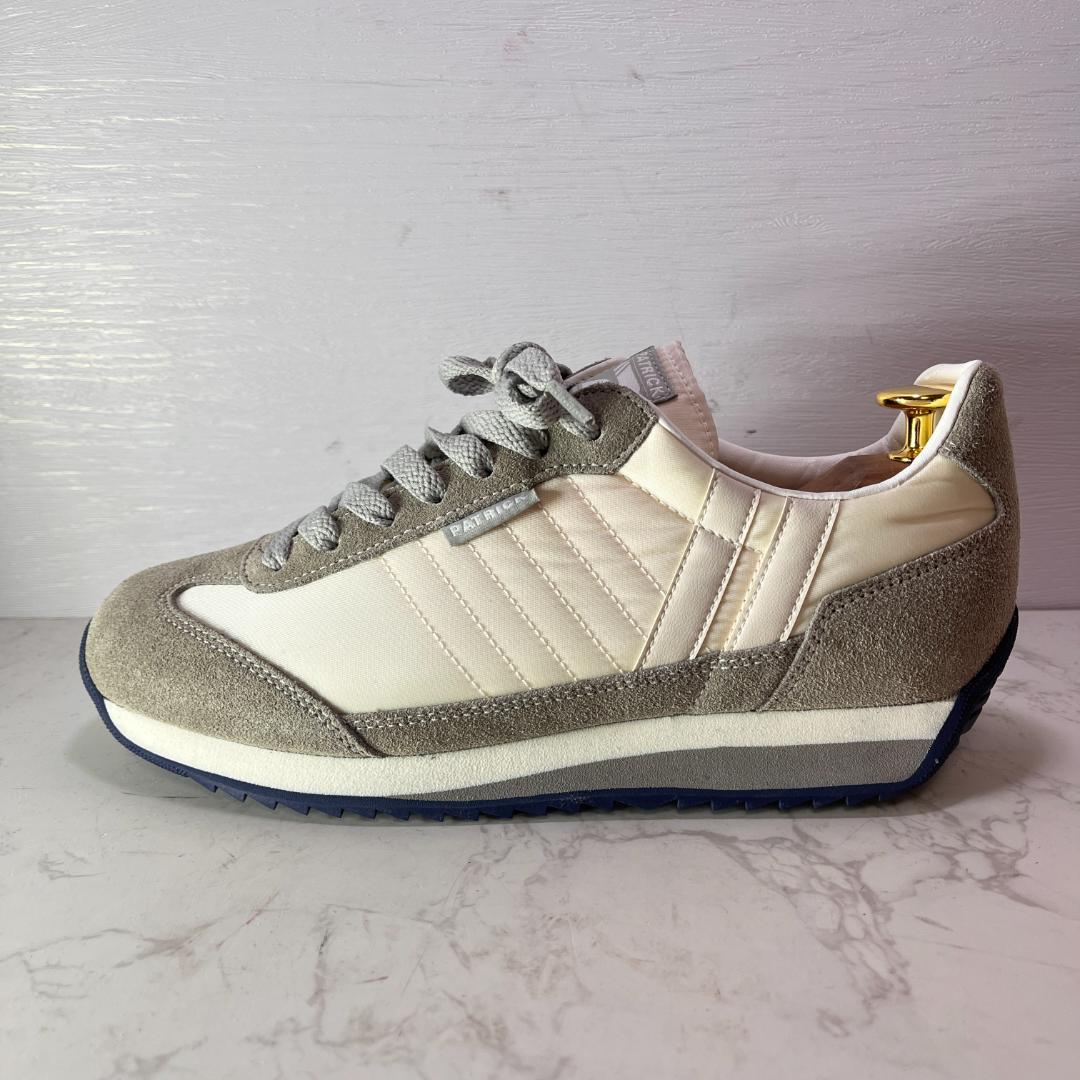 専用未使用級 PATRICK マラソン 38 グレー×白×ネイビー 日本製 24