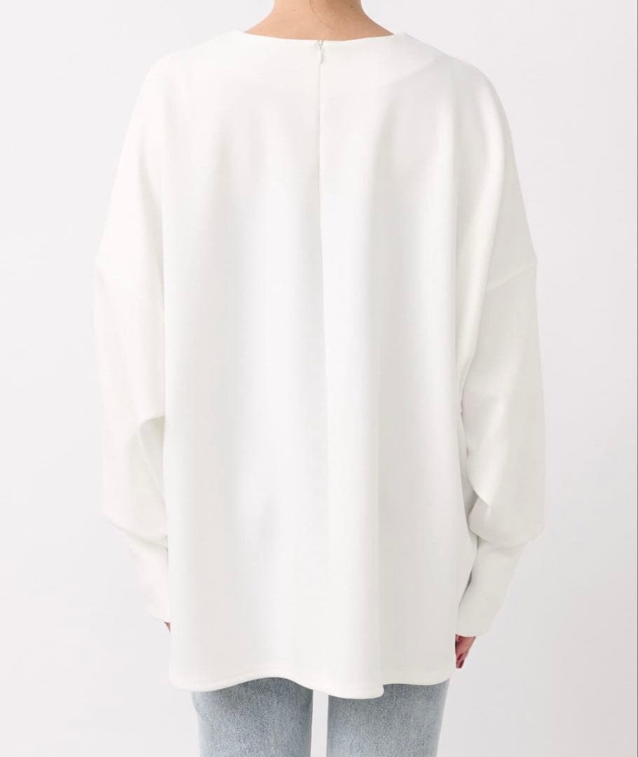 リヴドロワ ダンボールポンチョプルオーバー ホワイト