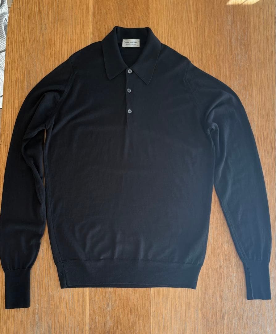 ジョンスメドレー　ニット　ポロシャツ　長袖