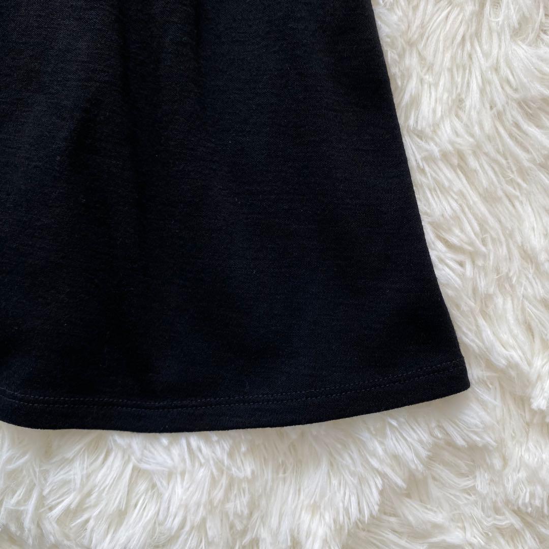 ボーダーズアットバルコニー　マキシワンピース　ウール　エルボーパッチ　ギャザー