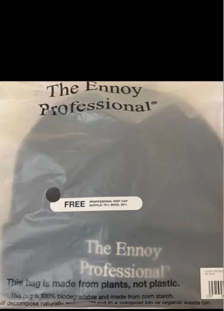 新作 ENNOY PROFESSIONAL KNIT CAP (BLACK)