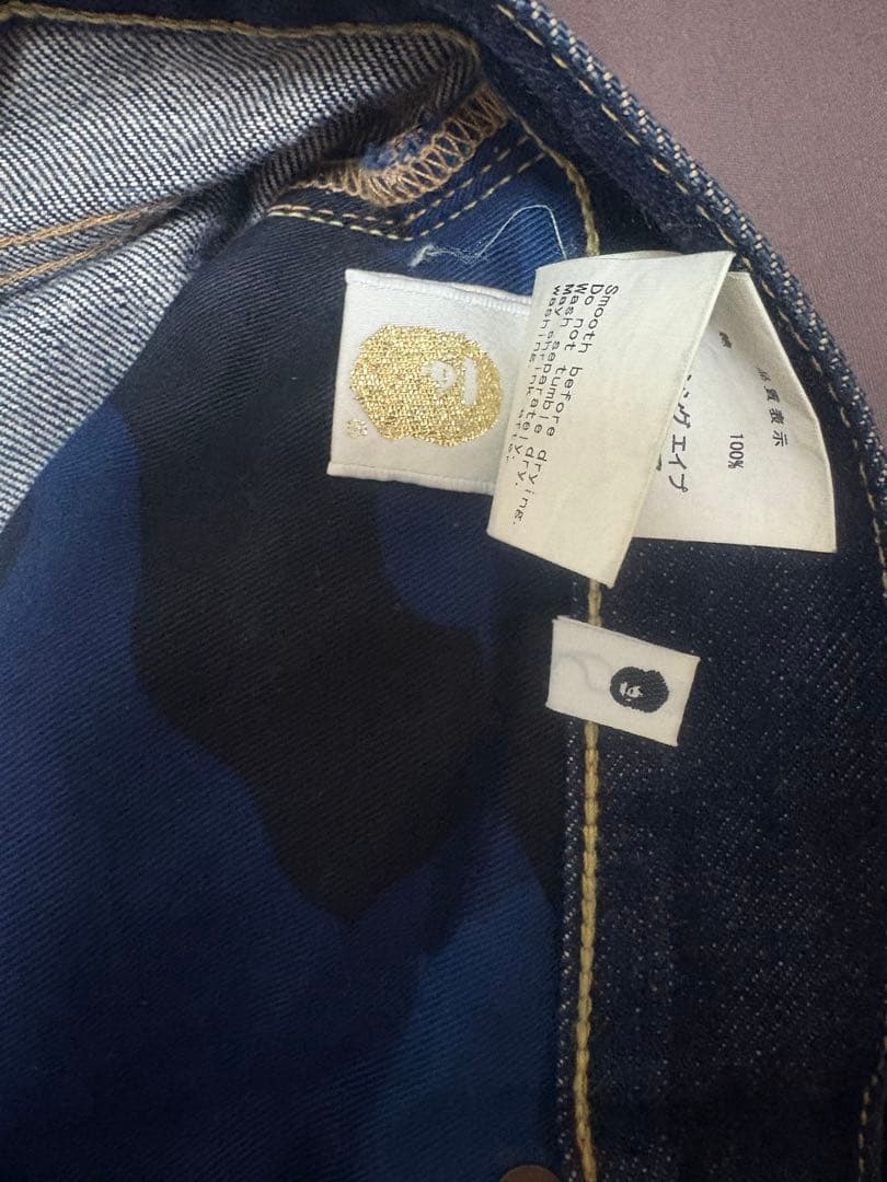 Abathing Ape デニムショートパンツ