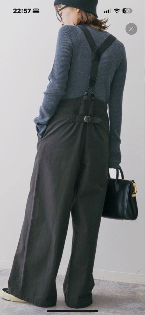 Spick and Span ＜追加2）サスペンダー付きワーカーパンツ38