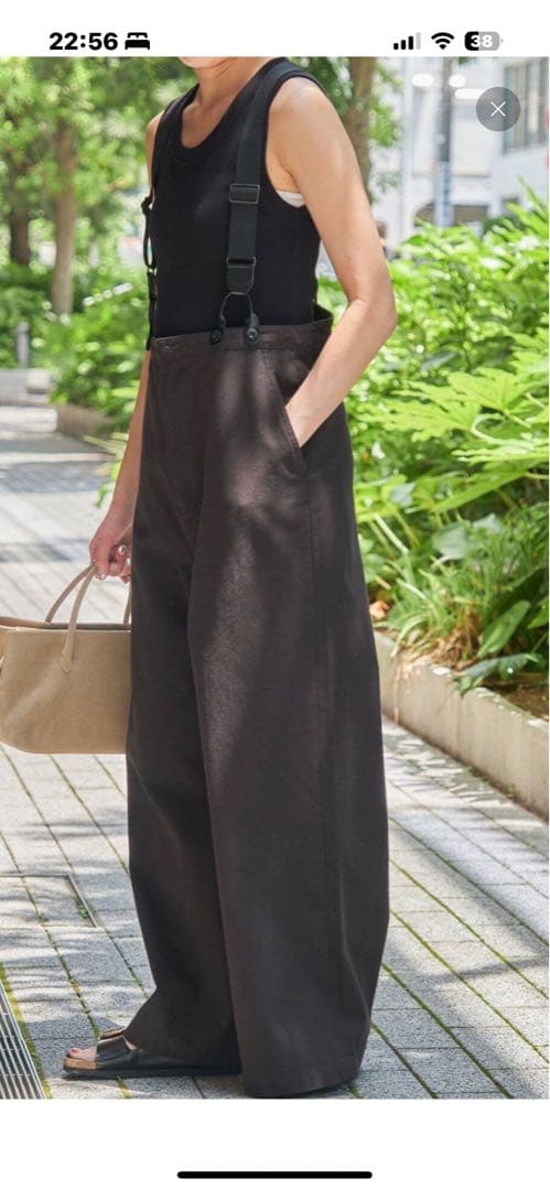 Spick and Span ＜追加2）サスペンダー付きワーカーパンツ38