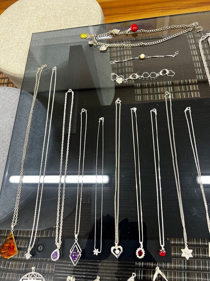 メッキアクセ、パール、水晶、天然石その他　アクセサリーまとめ売り