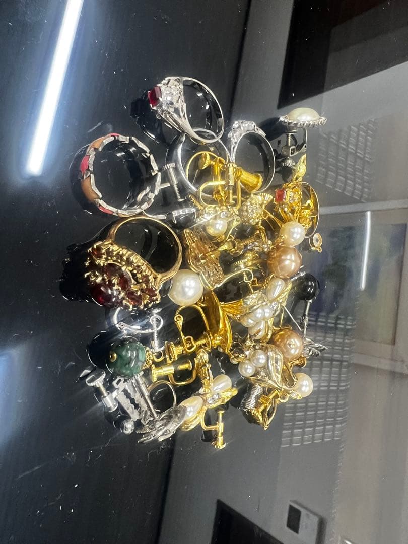 メッキアクセ、パール、水晶、天然石その他　アクセサリーまとめ売り