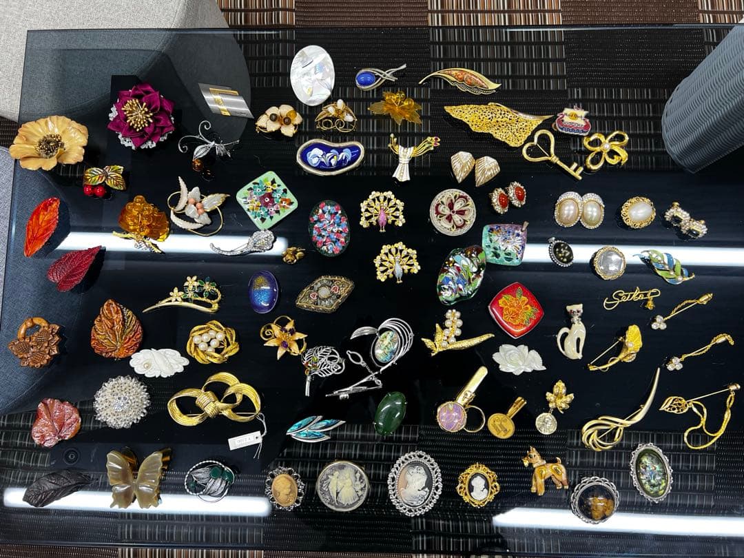 メッキアクセ、パール、水晶、天然石その他　アクセサリーまとめ売り