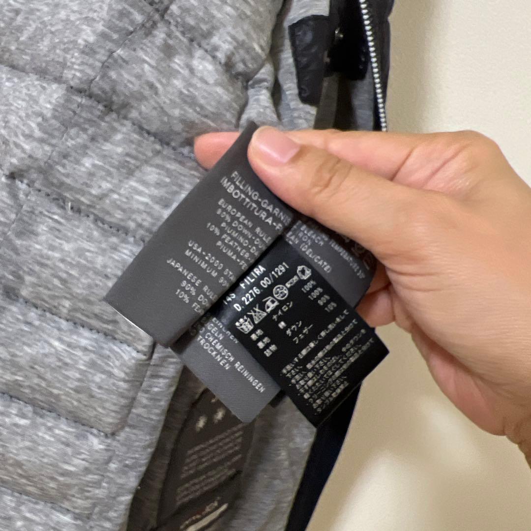 値下げ不可✴︎duvetica ダウンベスト filira 40 ダークグレー