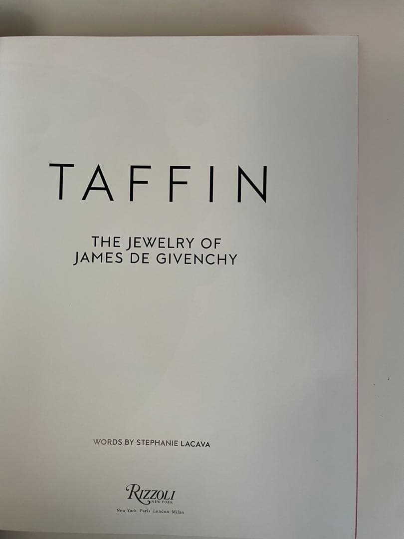 【美品】洋書「TAFFIN」Rizzoli Givenchy ジバンシー 本